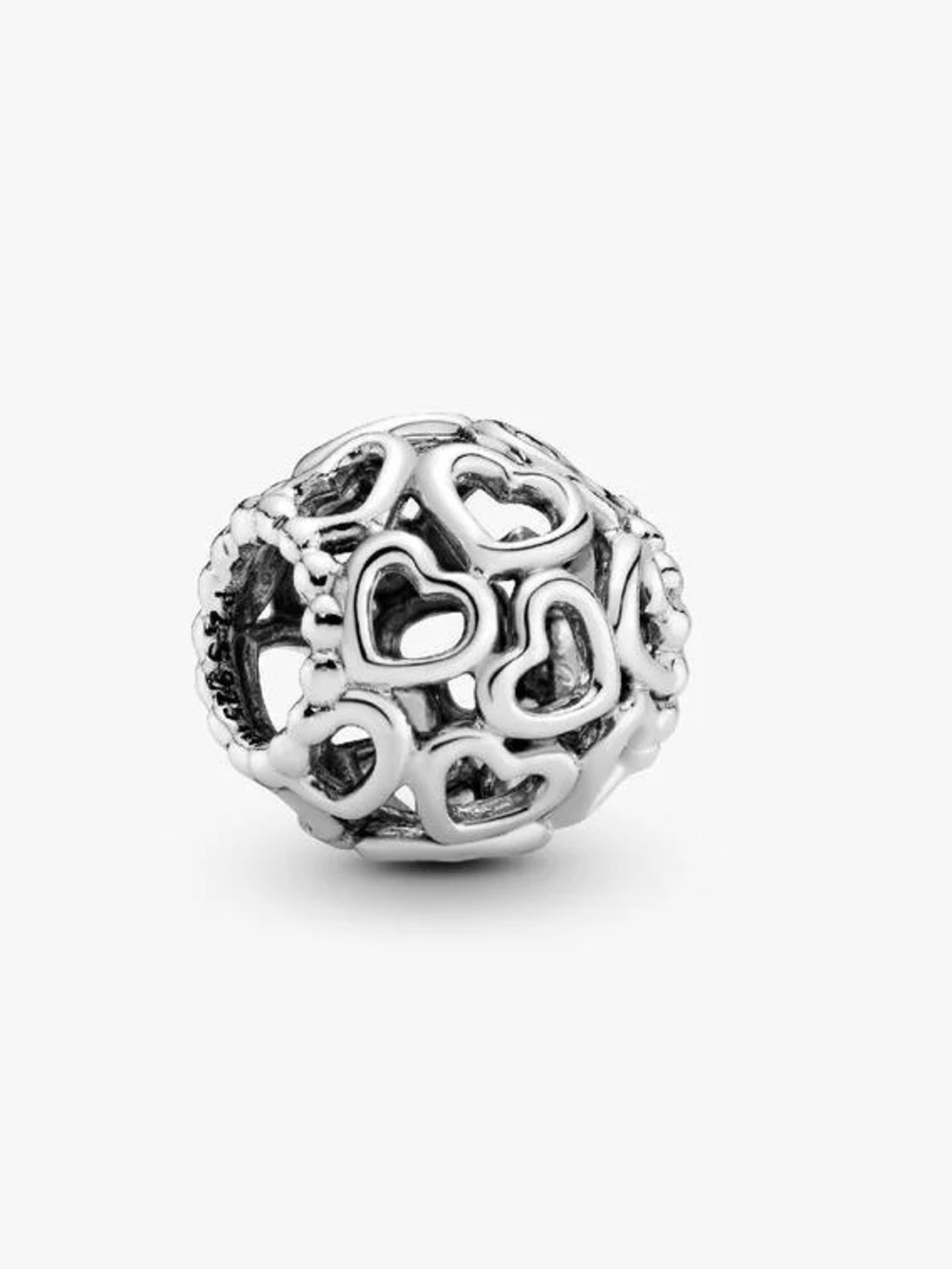PANDORA Hearts All Over Charm Authentic Sterling Silver Enduring Symbol Love